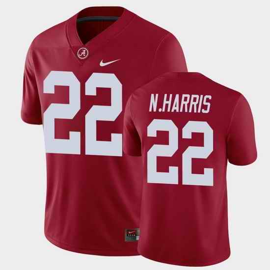 Men Alabama Crimson Tide Najee Harris Game Crimson Alumni Player Football Jersey